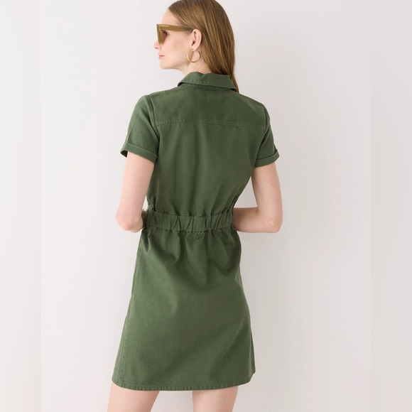 NWT JCrew Zip-front chino dress - Picture 2 of 3